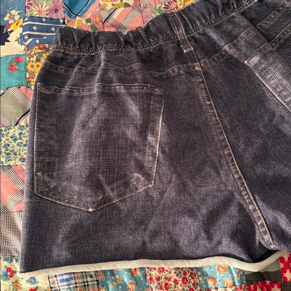 rag & bone Miramar Trompe L’Oeil Sweat/Jean Shorts-Size Medium - Picture 6 of 8